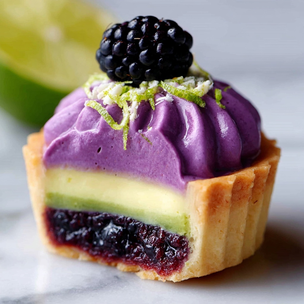 Decadent Blackberry Lime Cheesecake Cupcakes Recipe - Recipe Image