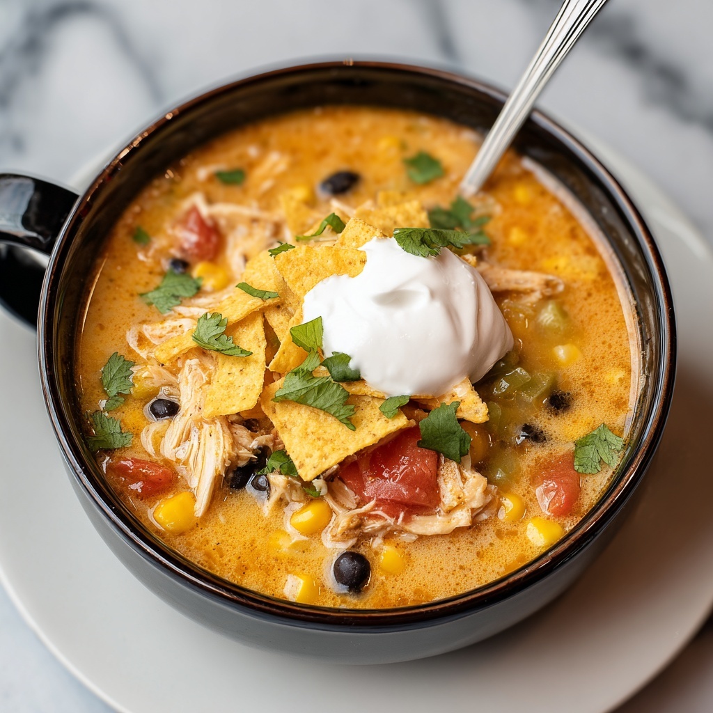 Easy Chicken Taco Soup Recipe - Recipe Image