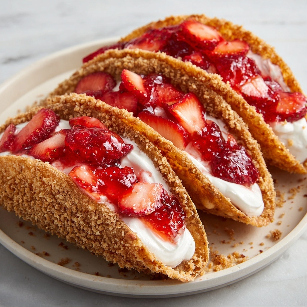 Strawberry Cheesecake Tacos Recipe - Recipe Image