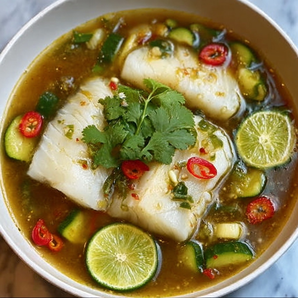 Spicy Lemon Fish Soup Recipe - Recipe Image