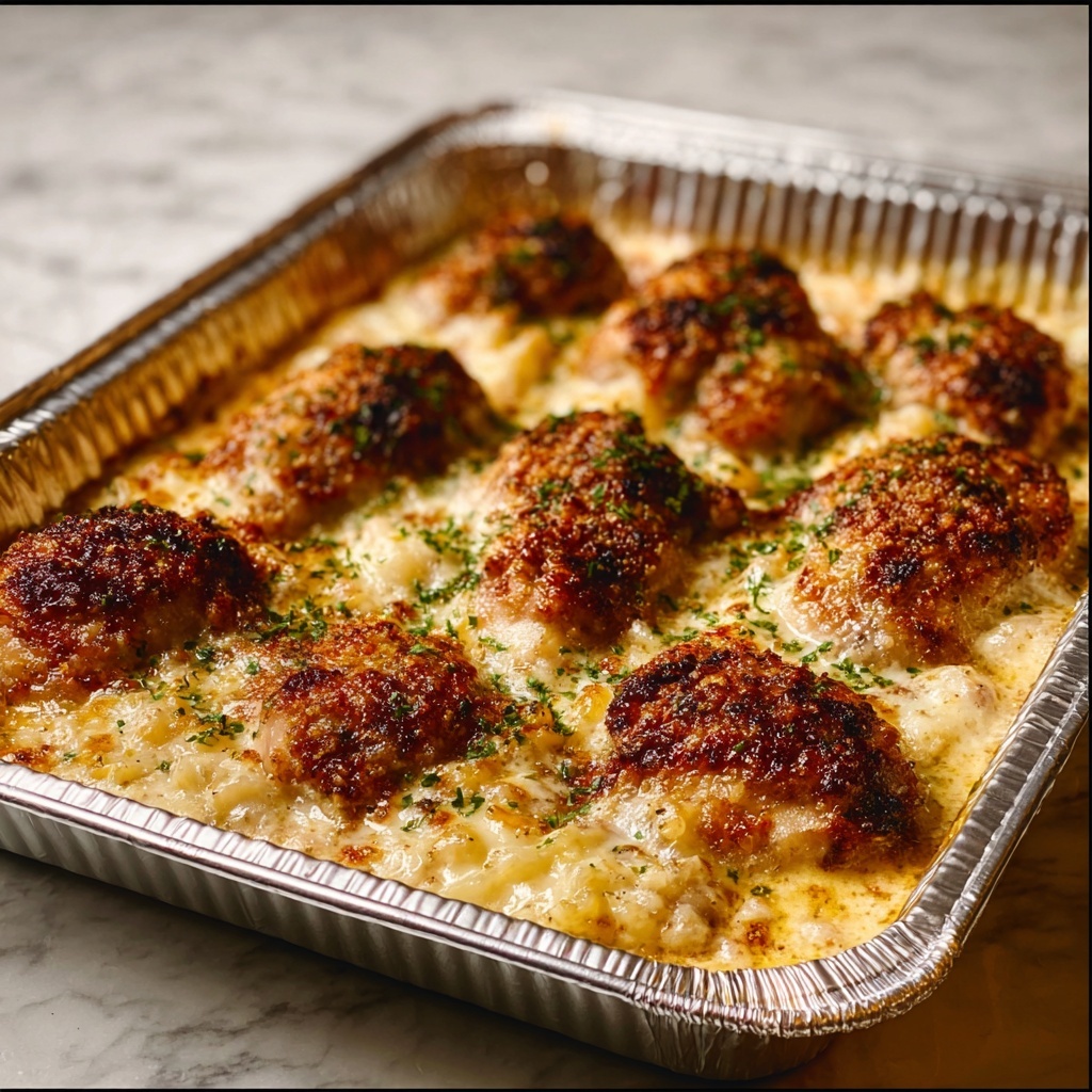 Creamy Onion Chicken Bake with Stuffing Recipe - Recipe Image