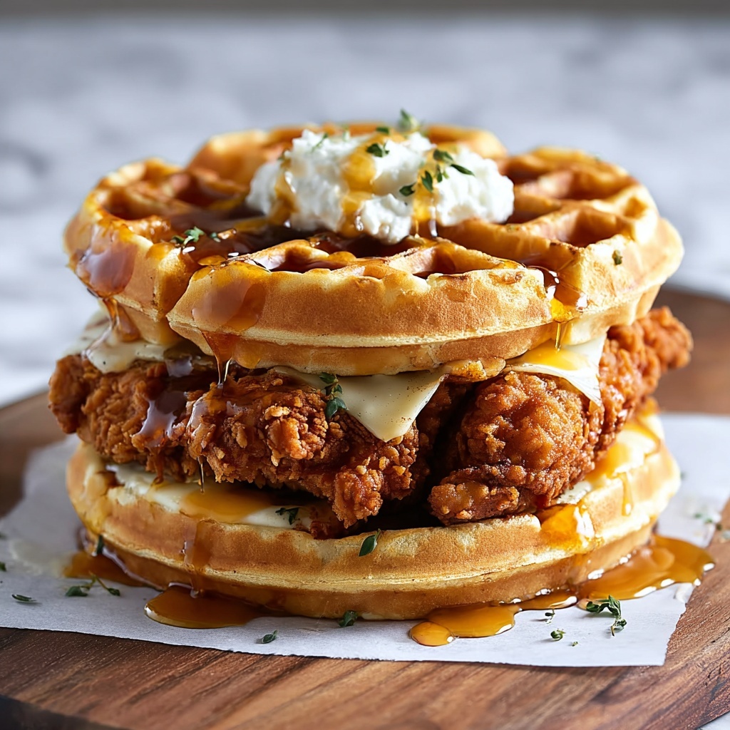 Chicken and Waffles Sliders Recipe - Recipe Image