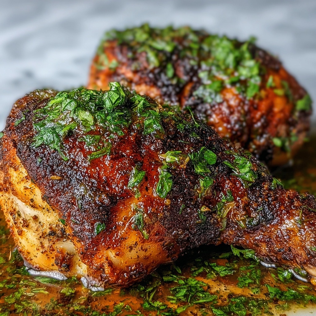 Oven Roasted Rosemary Garlic Brick Chicken Recipe - Recipe Image