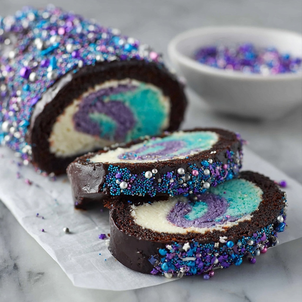 Galaxy Cake Roll Recipe - Recipe Image