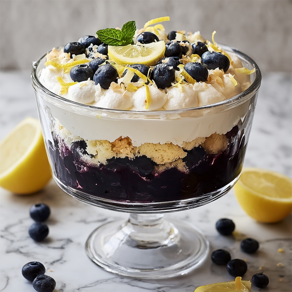 Lemon Blueberry Trifle Recipe - Recipe Image
