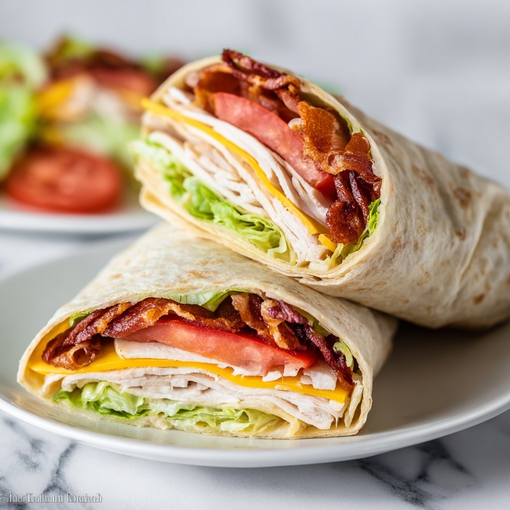 Turkey Ranch Club Wrap Recipe - Recipe Image