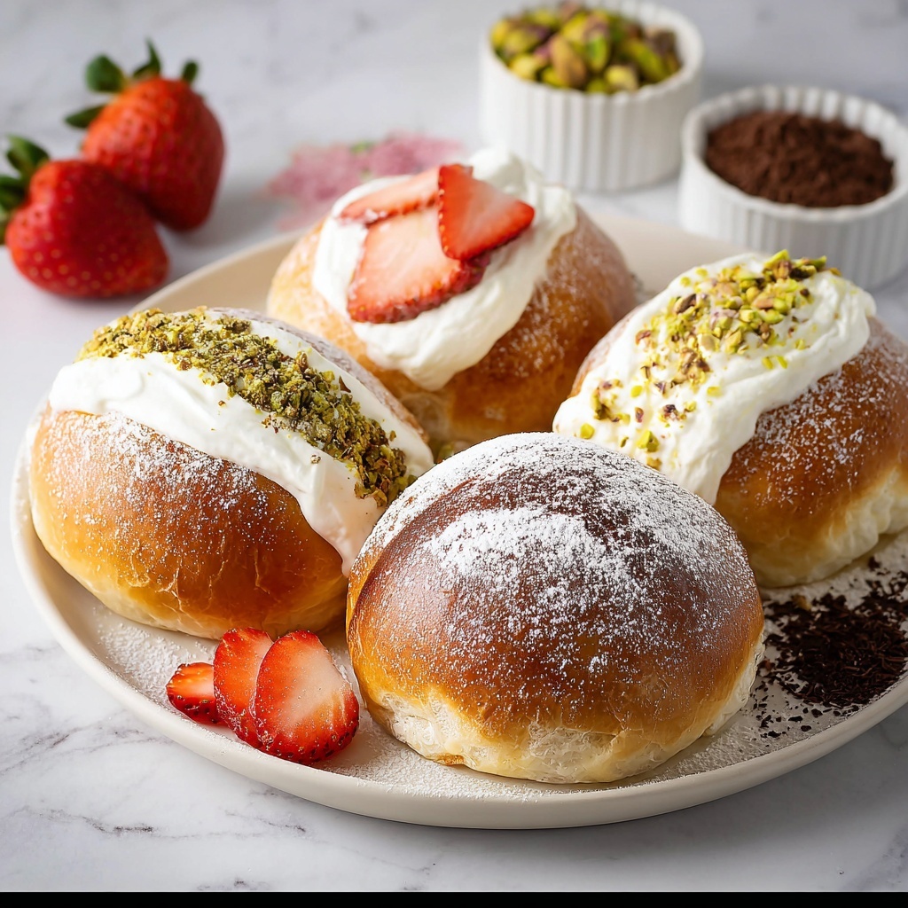 Italian Cream Buns Recipe - Recipe Image