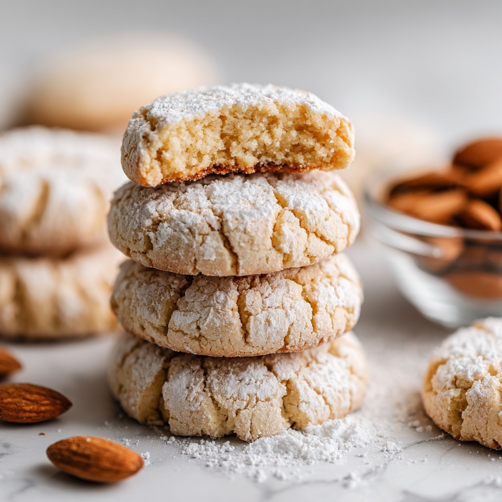 Easy Italian Almond Cookies (Amaretti) Recipe - Recipe Image