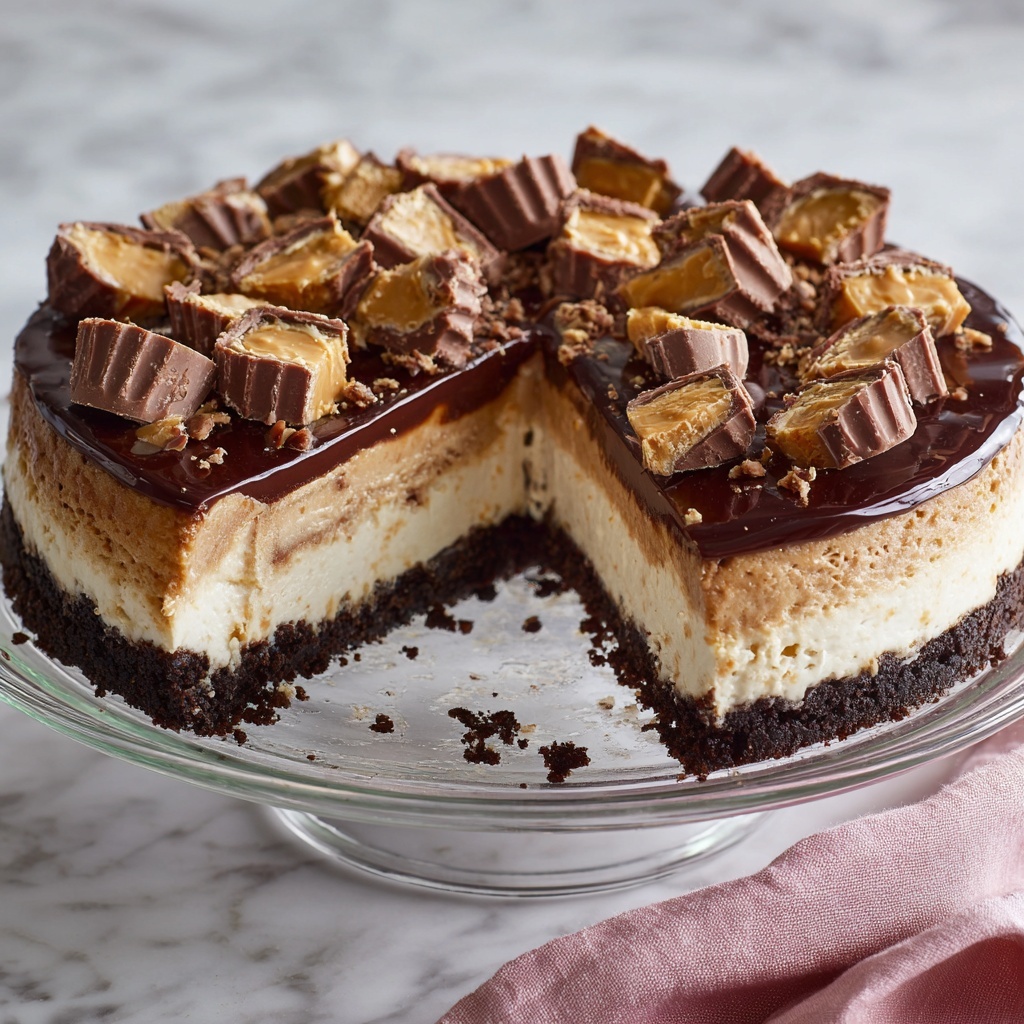 Chocolate Peanut Butter Cheesecake Recipe - Recipe Image