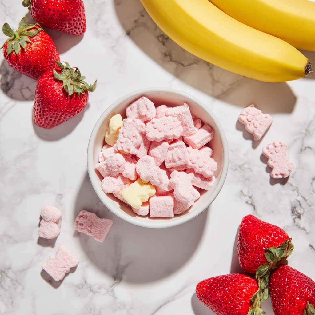 Strawberry Banana Bites for Dogs Recipe - Recipe Image