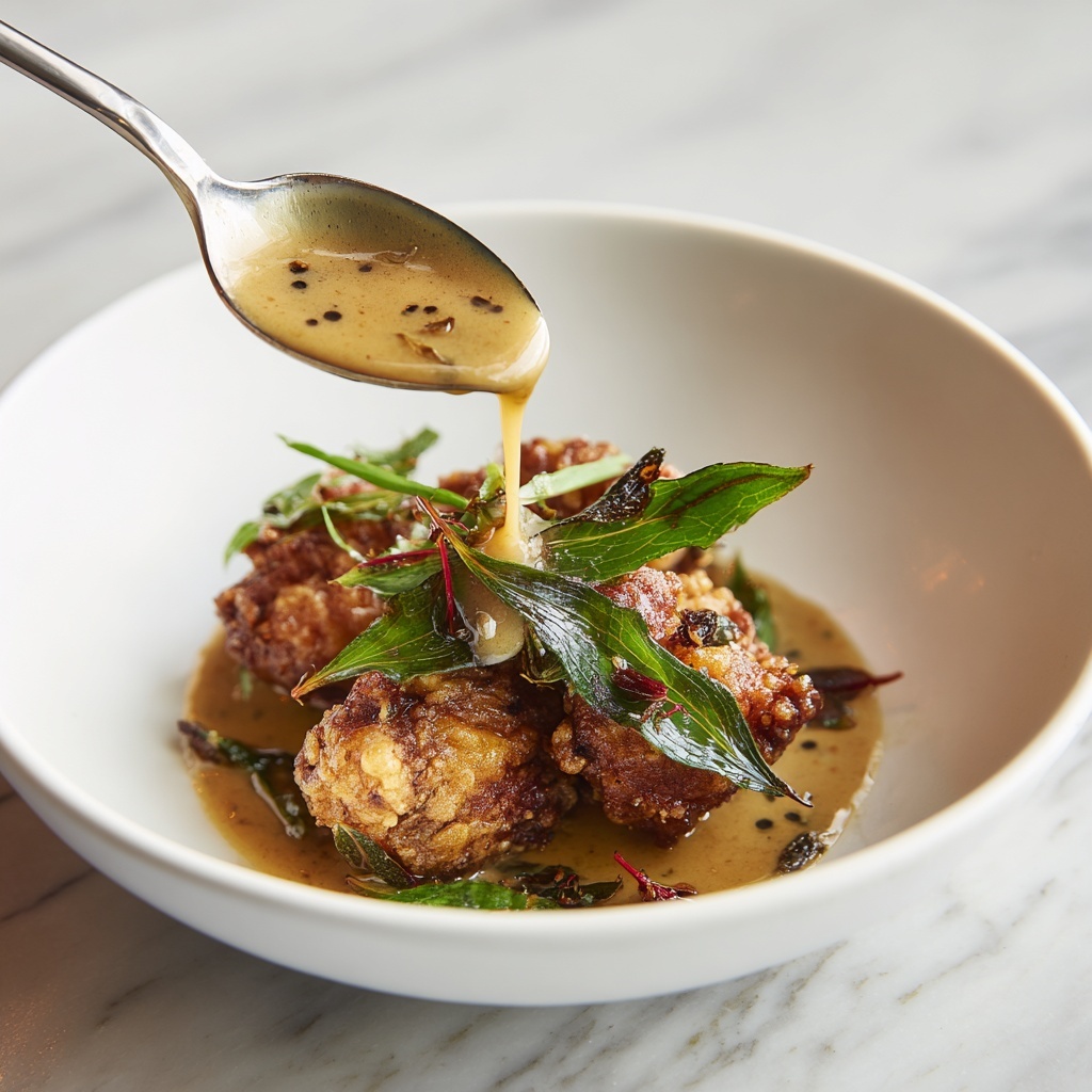 Crispy Parmesan Chicken with a Rich Garlic Sauce Recipe - Recipe Image