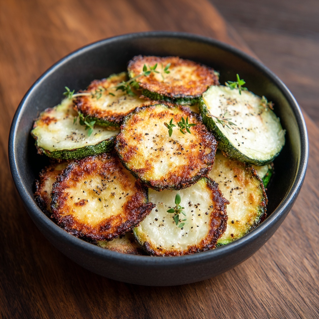 Zucchini Chips in Air Fryer Recipe - Recipe Image