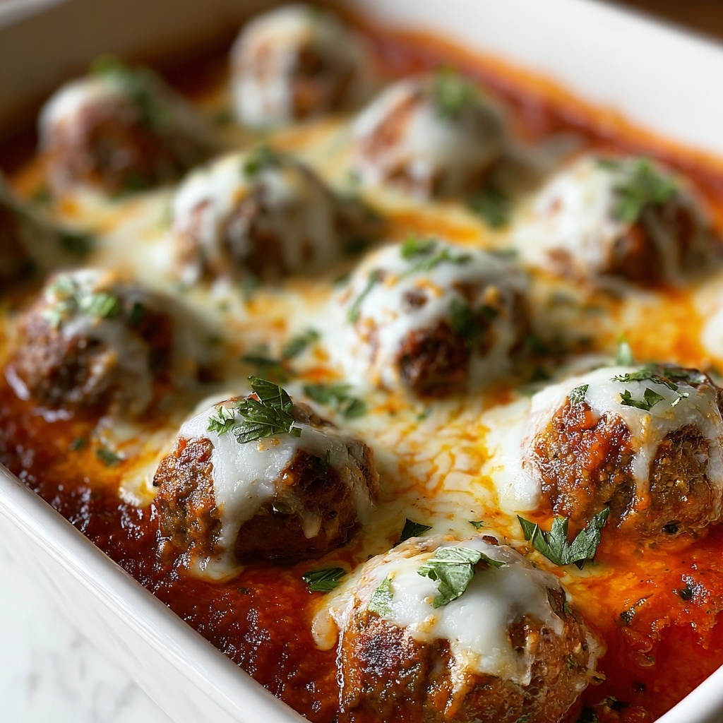 Dump and Bake Meatball Casserole Recipe - Recipe Image