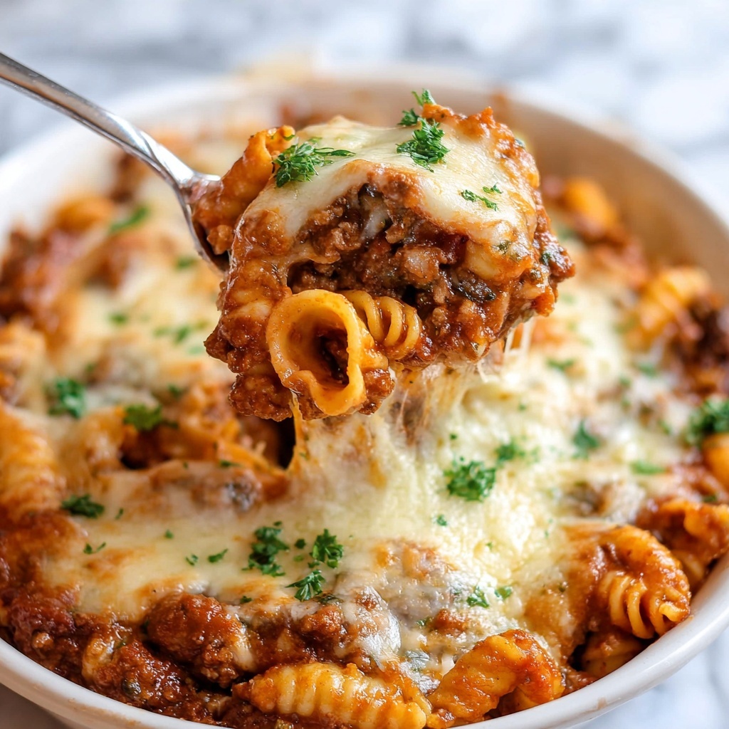 Cheesy Tortellini Alfredo Bake Recipe - Recipe Image