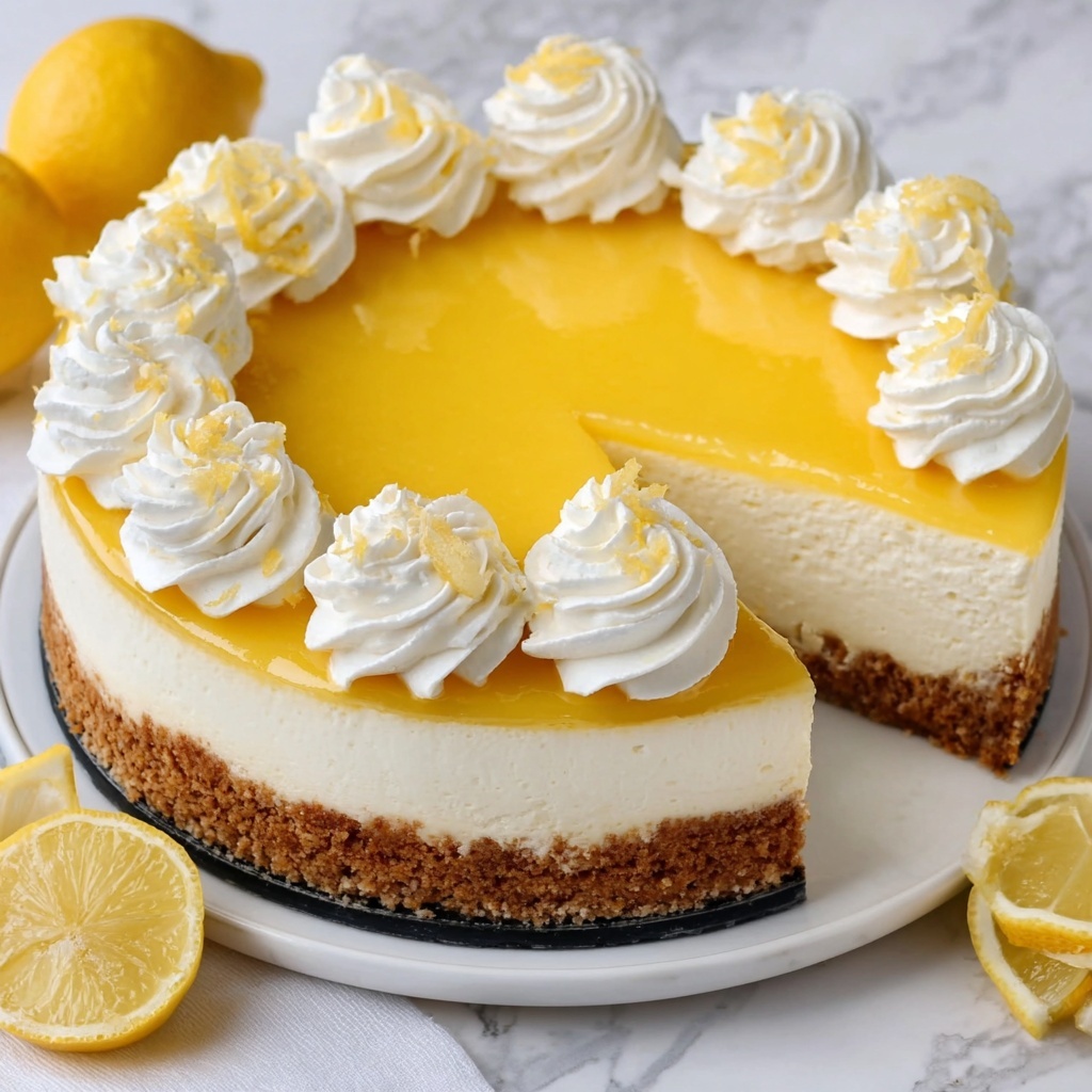 Lemon Cheesecake with Lemon Curd Recipe - Recipe Image