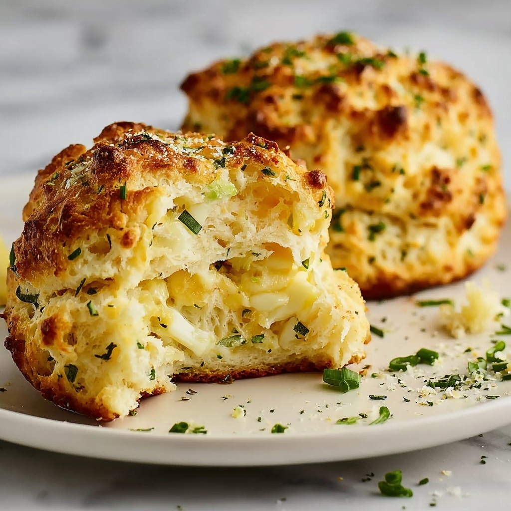 Crab-Stuffed Cheddar Bay Biscuits with Lemon Butter Recipe - Recipe Image