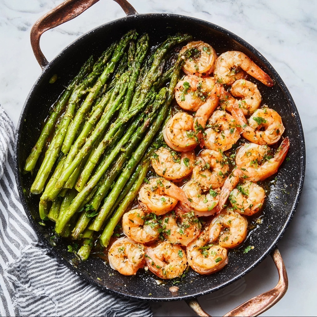 Lemon Garlic Shrimp and Asparagus Recipe - Recipe Image