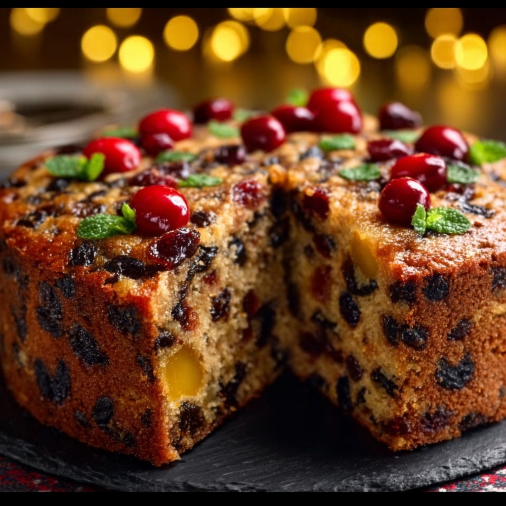 Old-Fashioned German Fruit Cake Recipe - Recipe Image
