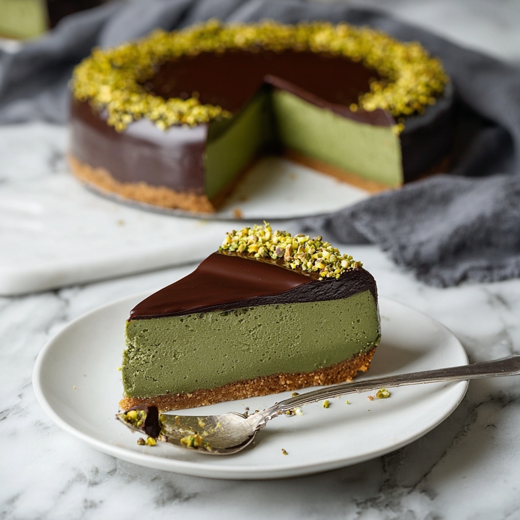 Flourless Pistachio Cake with Chocolate Ganache Recipe - Recipe Image