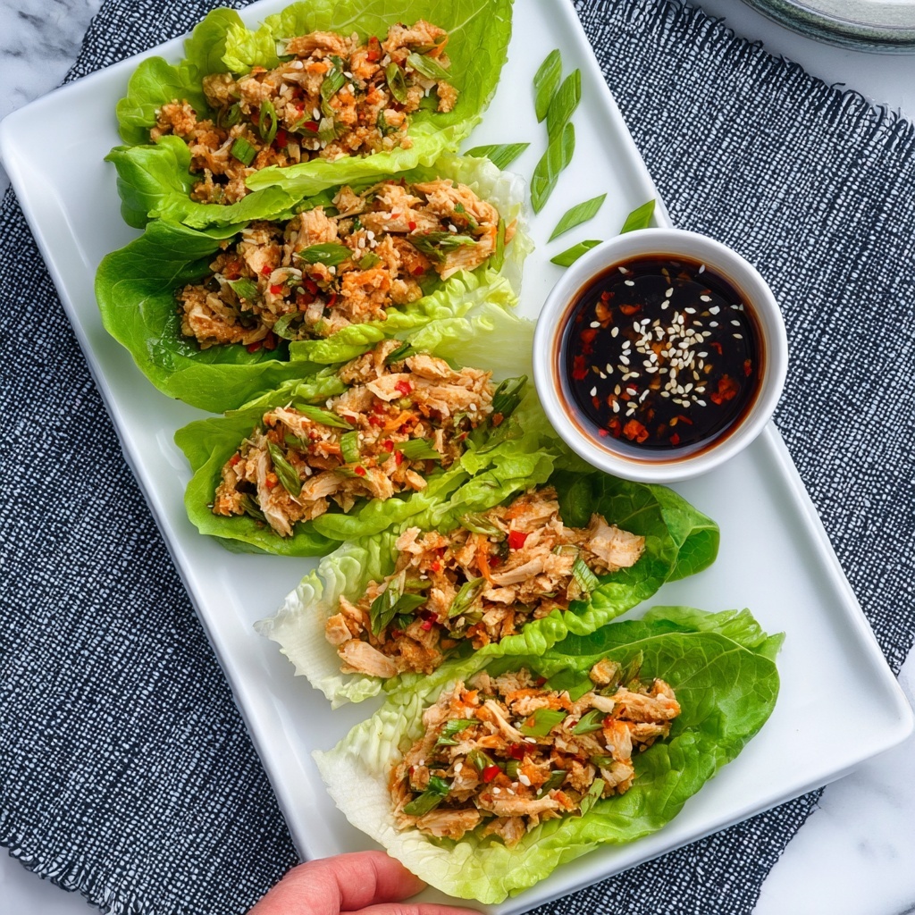Teriyaki Chicken Lettuce Wraps (Light, Easy & Delicious) Recipe - Recipe Image