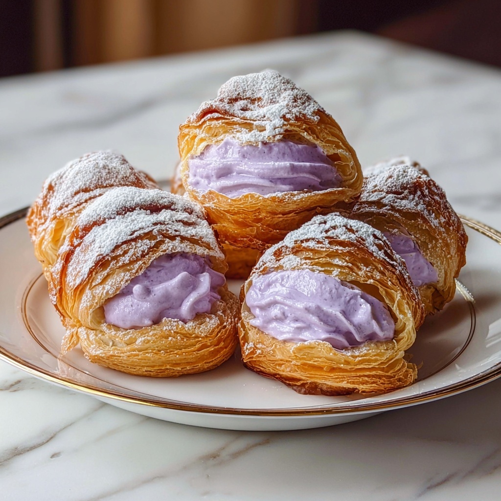 Ube Cream Puffs Recipe - Recipe Image