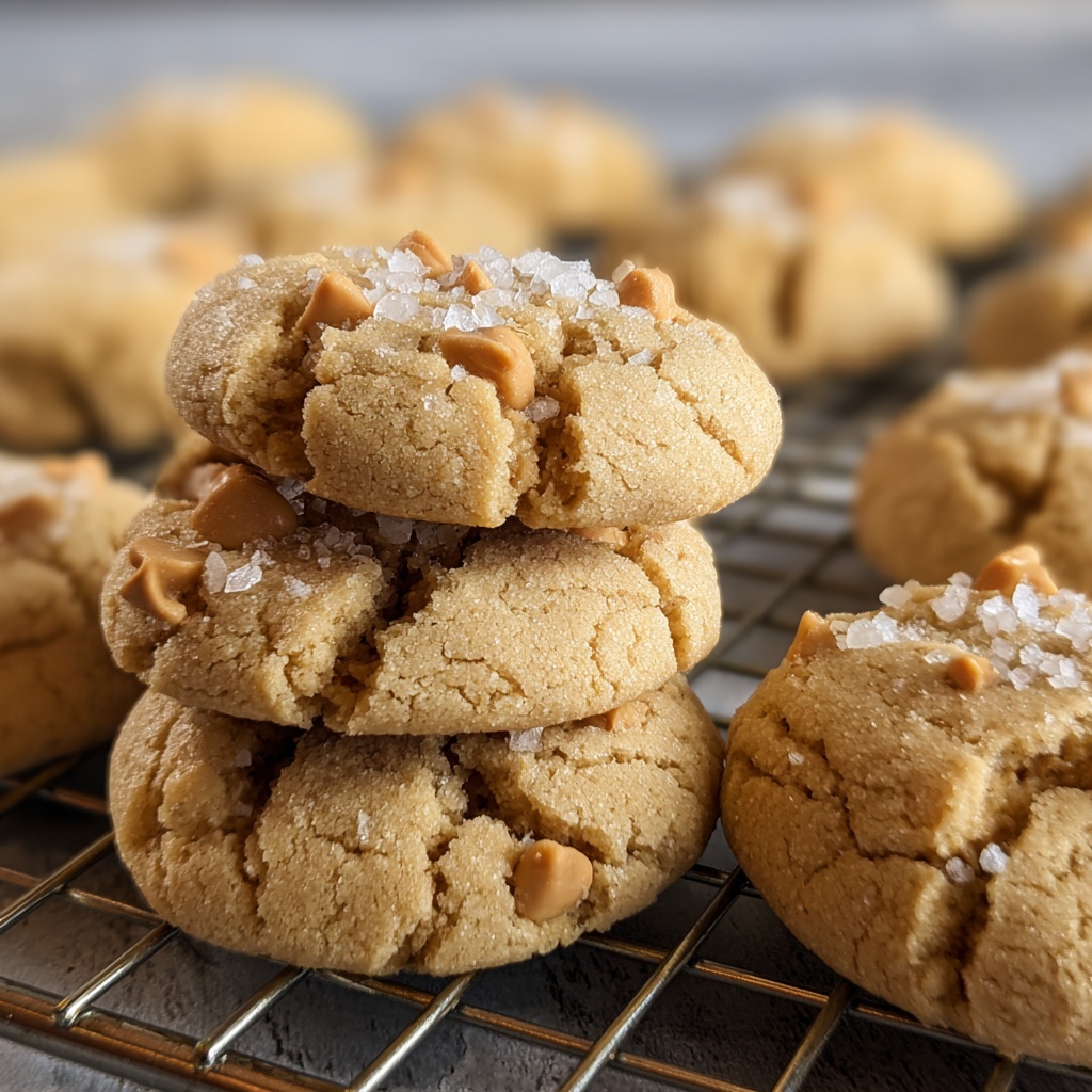 Gourmet Thick Peanut Butter Cookies Recipe - Recipe Image