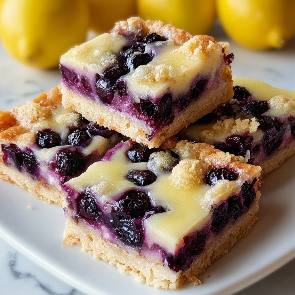 Lemon Blueberry Bars Recipe - Recipe Image