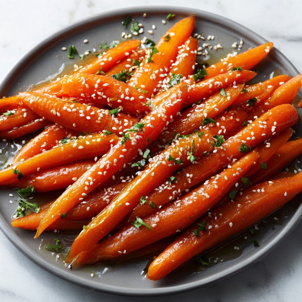 Honey Glazed Carrots with Sesame Seeds Recipe - Recipe Image