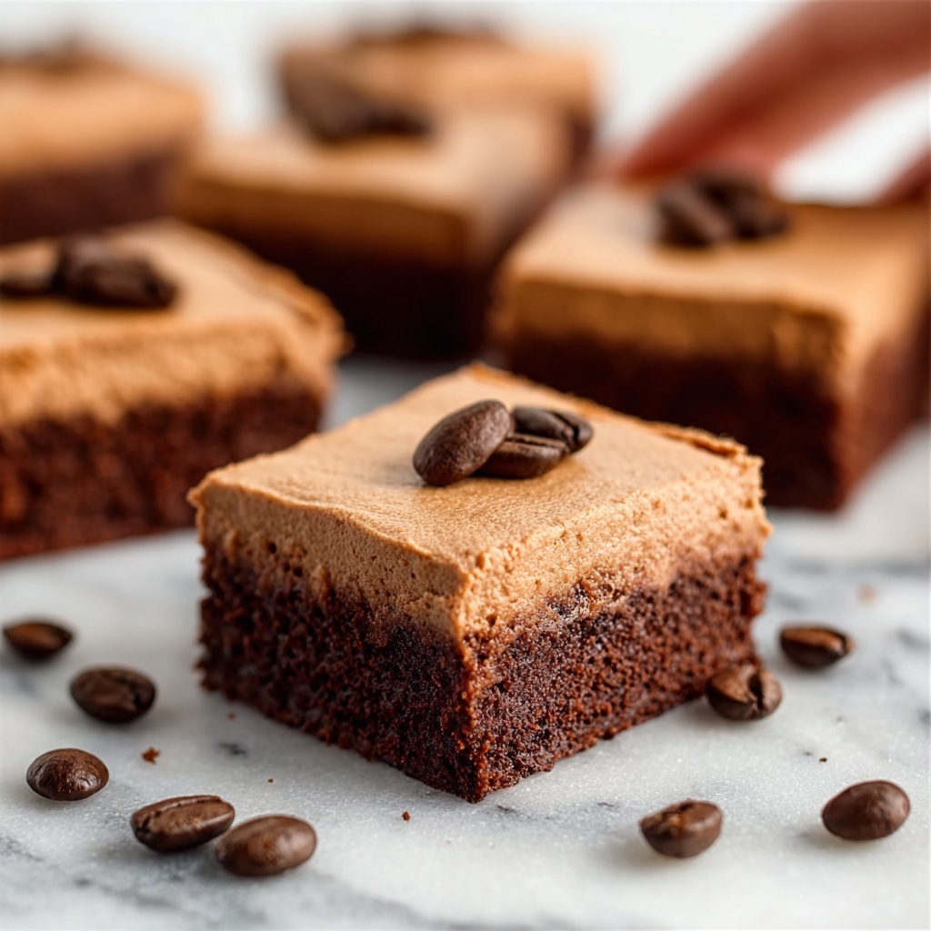 Coffee Brownies with Mocha Frosting Recipe - Recipe Image