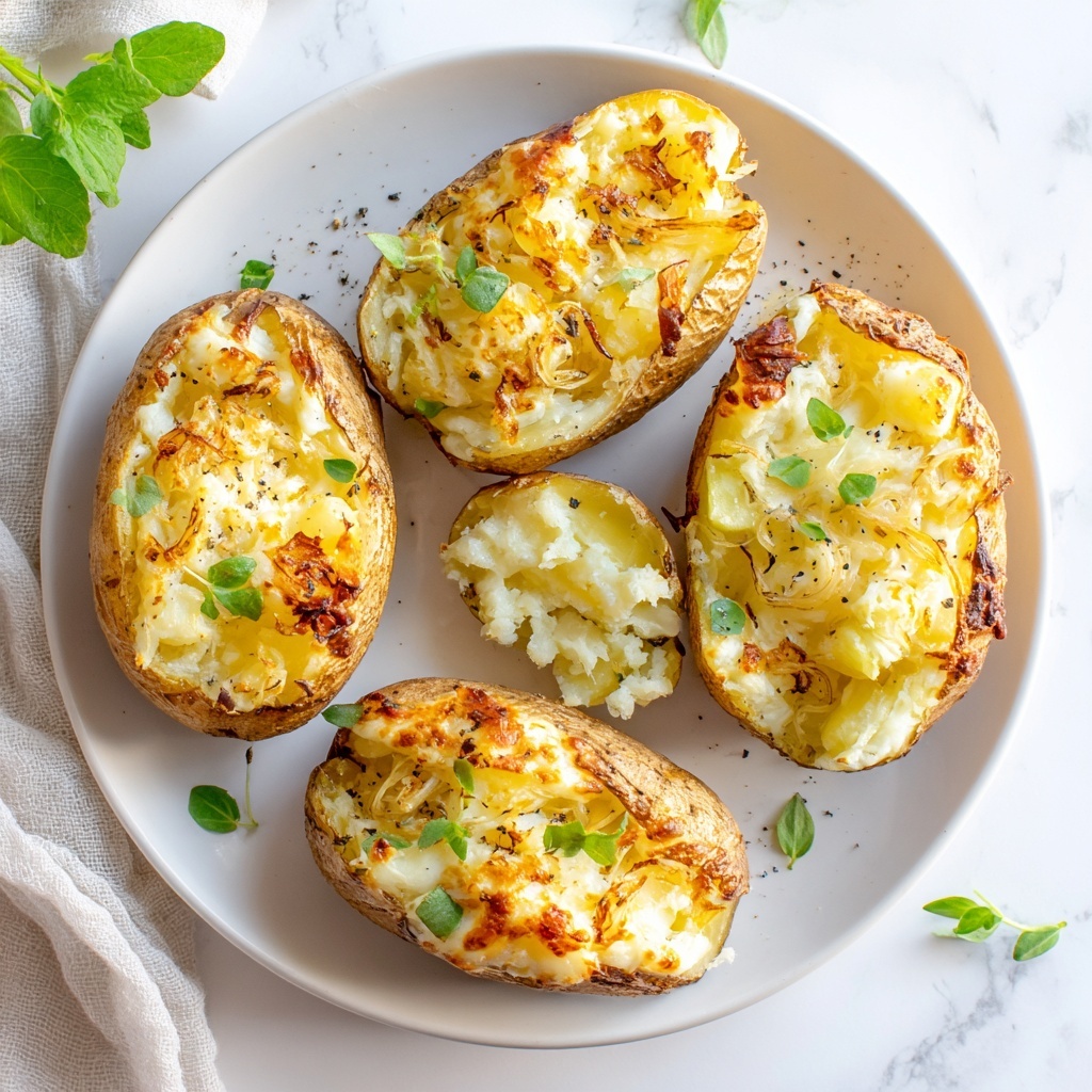 French Onion Baked Potatoes Recipe - Recipe Image