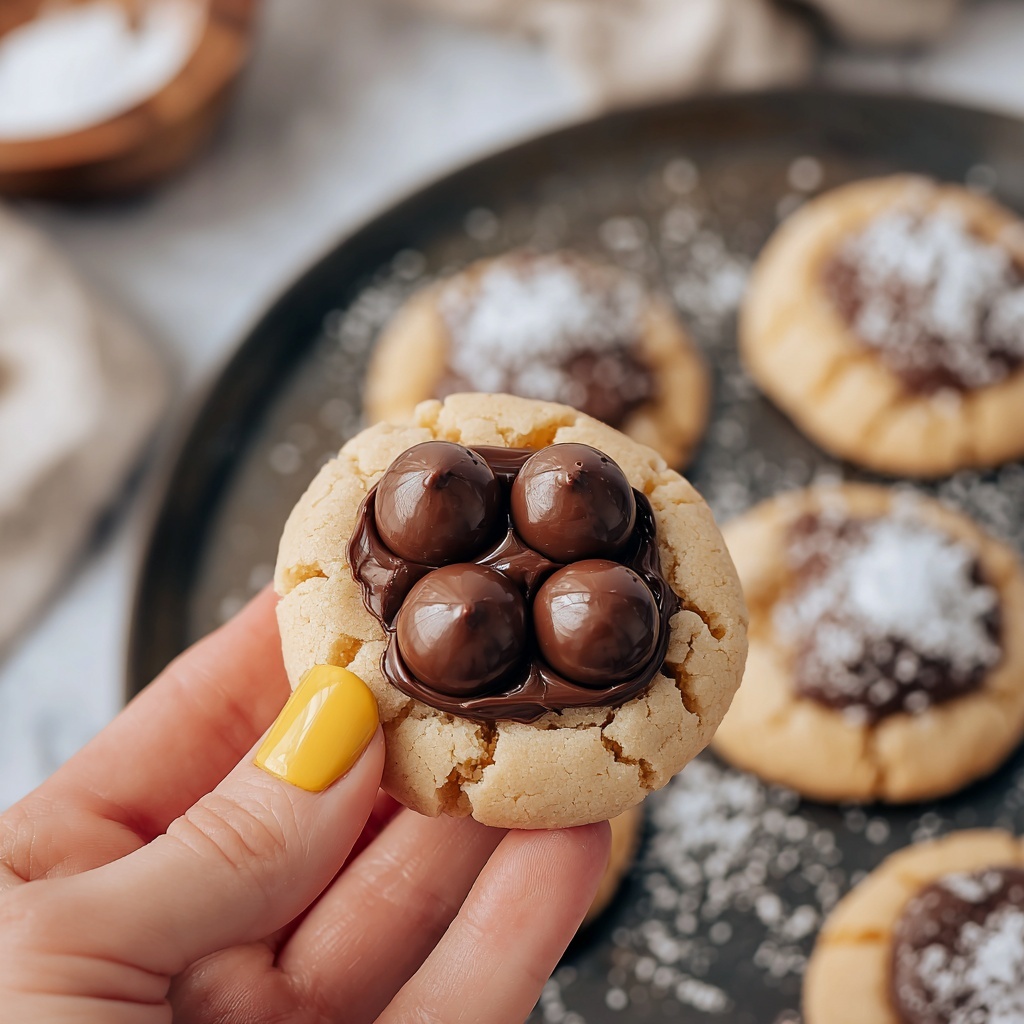 Bear Paw Peanut Butter Blossom Cookies Recipe - Recipe Image