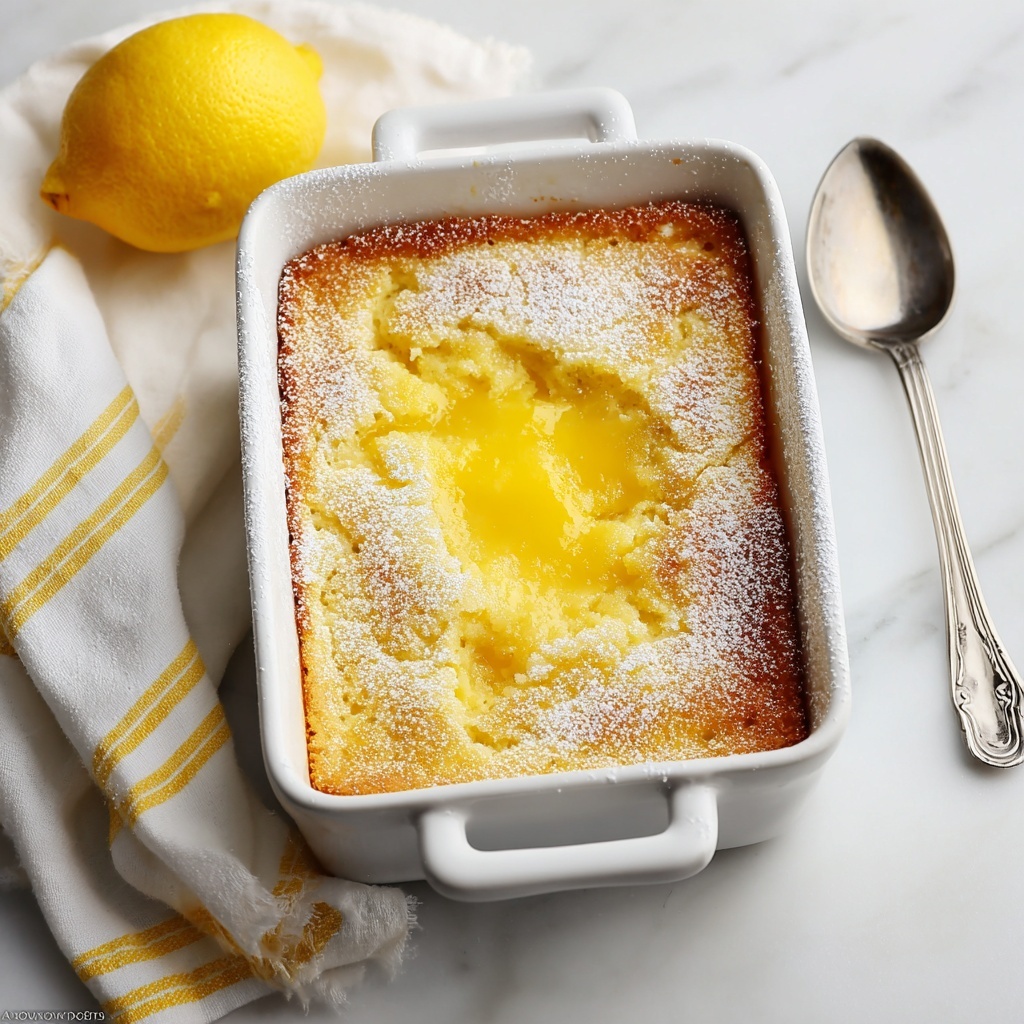 Magic Lemon Cobbler Recipe - Recipe Image