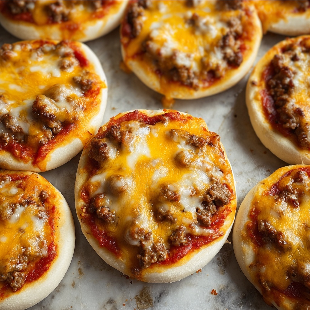 Old School Pizza Burgers Recipe - Recipe Image