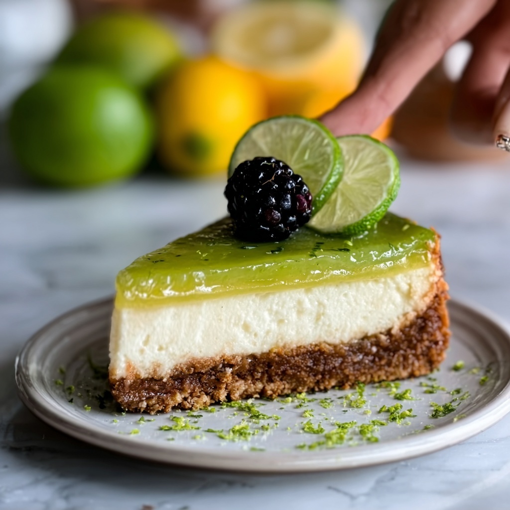 Zesty Lime Mousse Cheesecake Recipe - Recipe Image