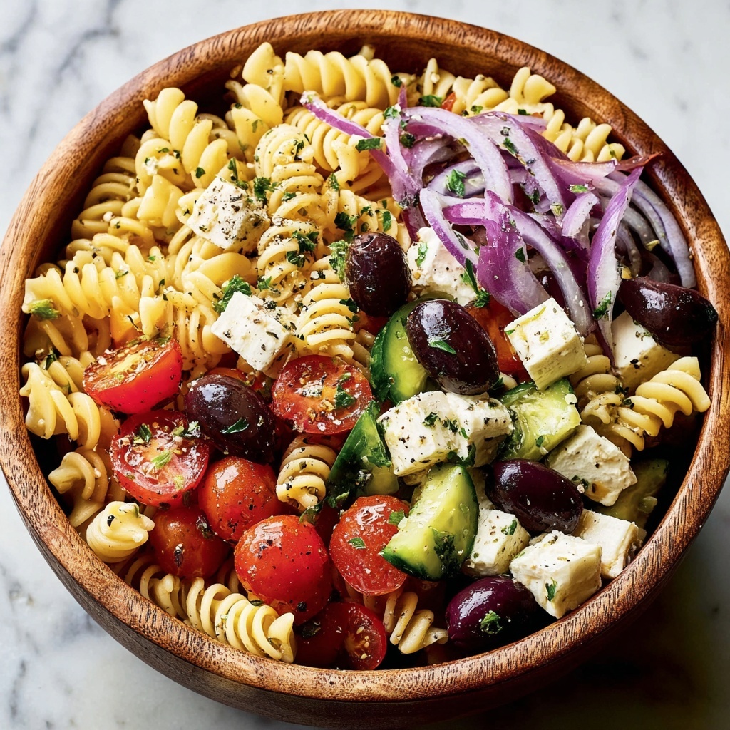 Greek Pasta Salad Recipe - Recipe Image