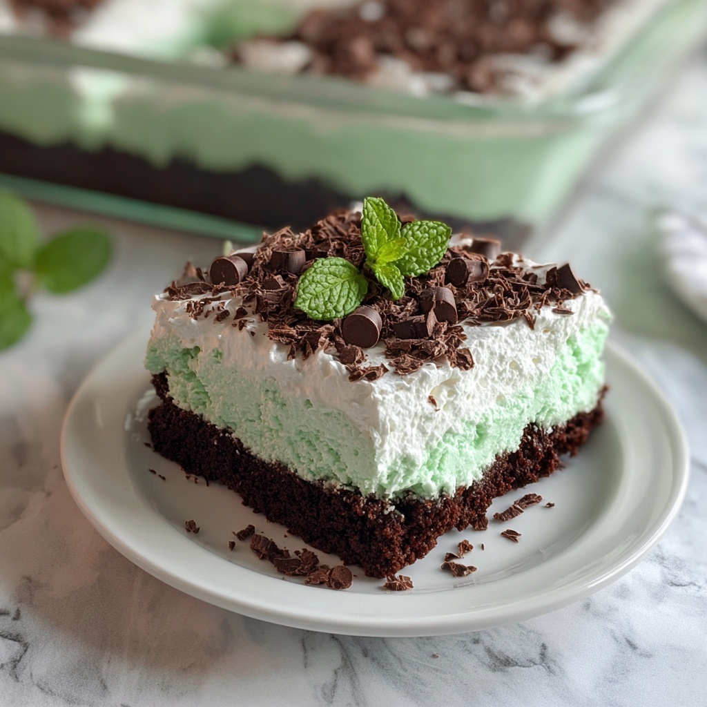 Andes Mint Poke Cake Recipe - Recipe Image