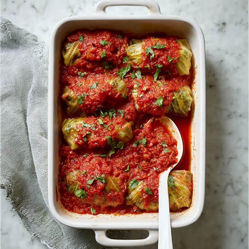Italian Stuffed Cabbage Rolls Recipe - Recipe Image
