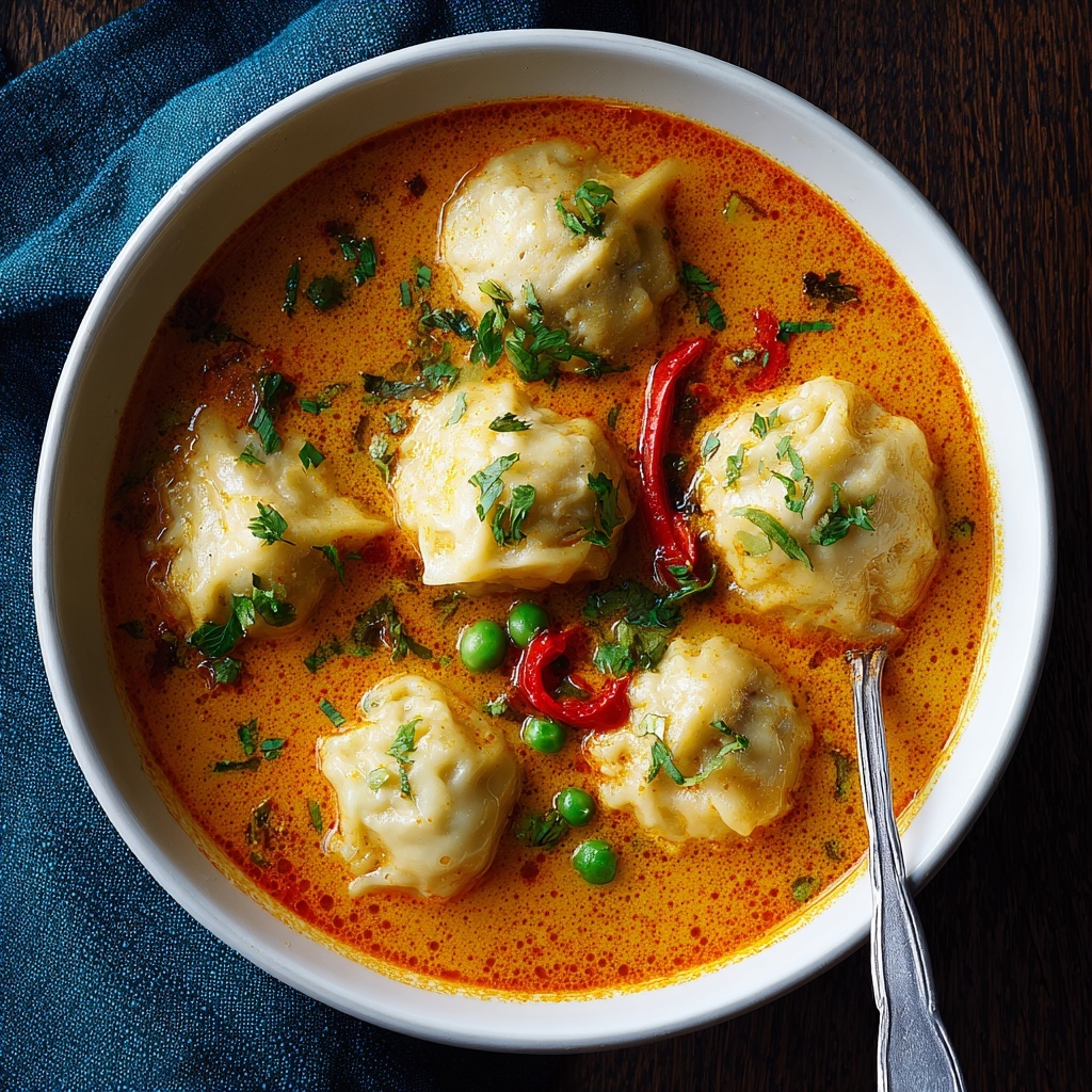 Coconut Curry Soup with Dumplings Recipe - Recipe Image