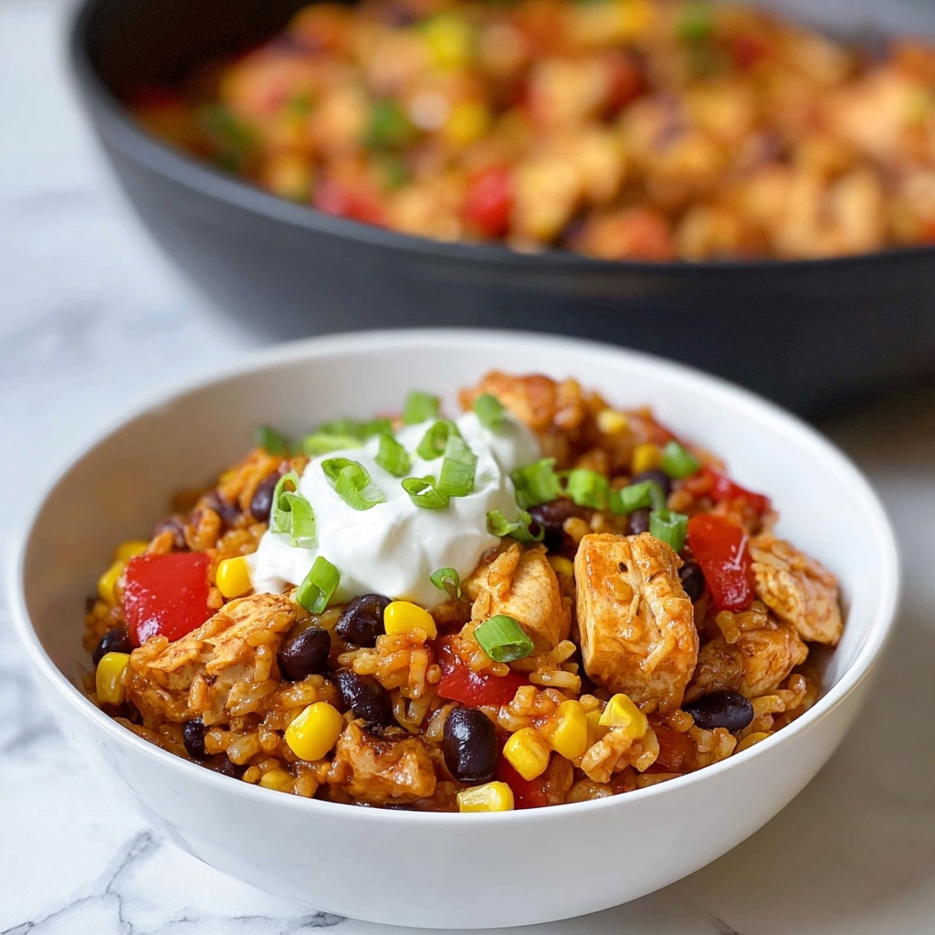 One Pot Wonder Chicken Enchilada Bowls Recipe - Recipe Image