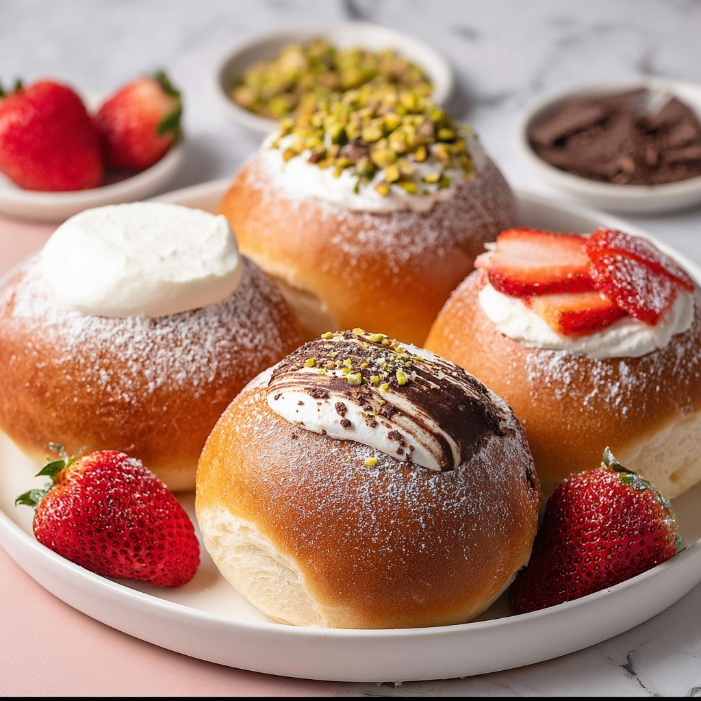 Italian Cream Buns Recipe - Recipe Image