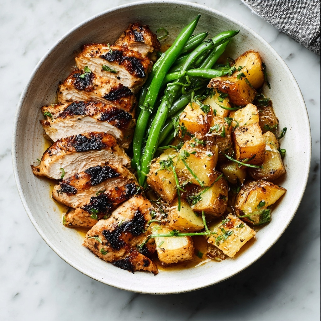 Asian-Marinated Chicken with Snap Pea Panzanella Recipe - Recipe Image