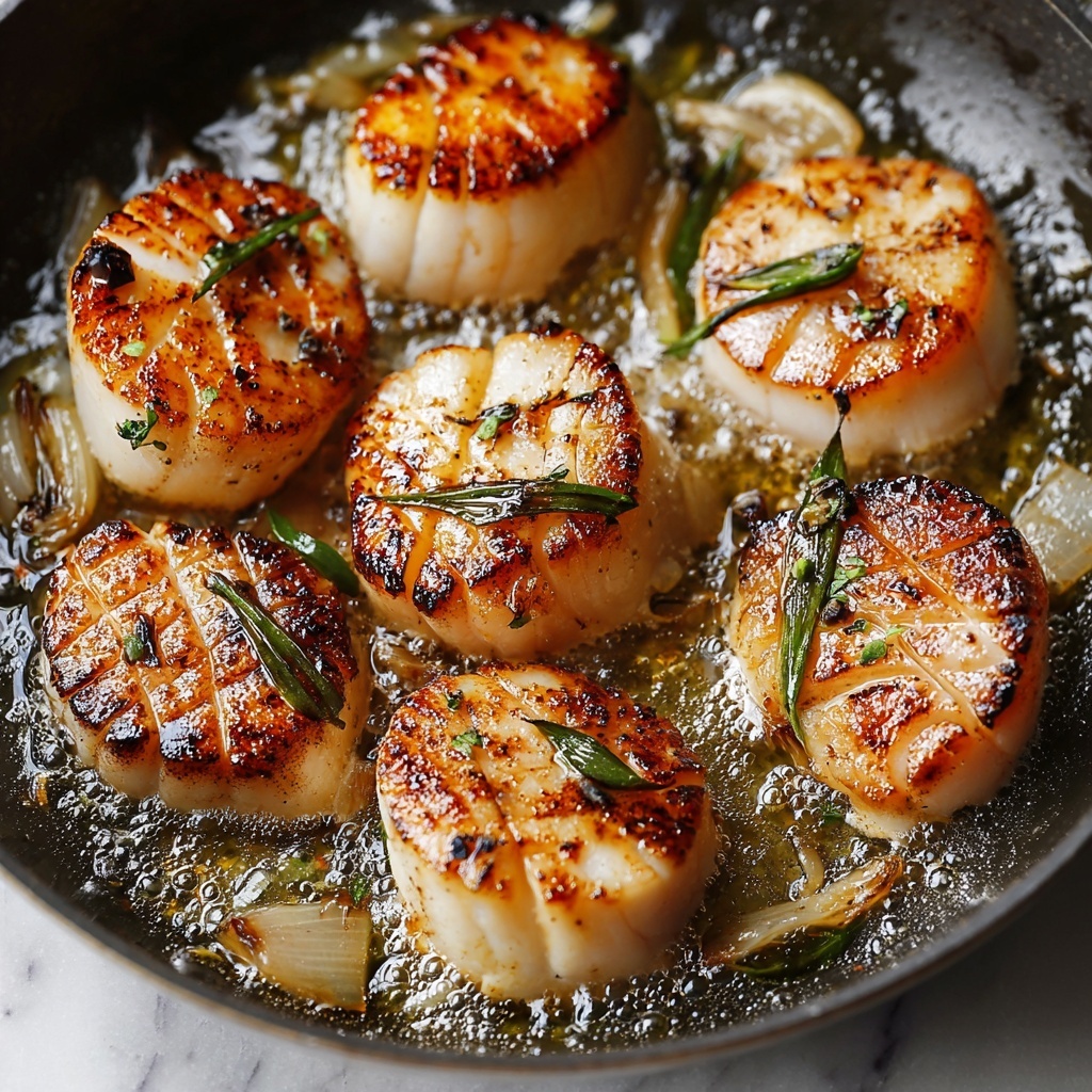 Brown Butter Scallops with Garlic, Thyme, and Lemon Recipe - Recipe Image