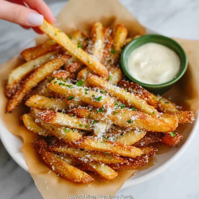 Baked Garlic Parmesan Fries Recipe