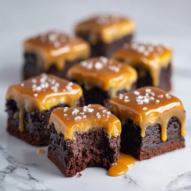 Decadent Pretzel Bottom Caramel Brownies Recipe