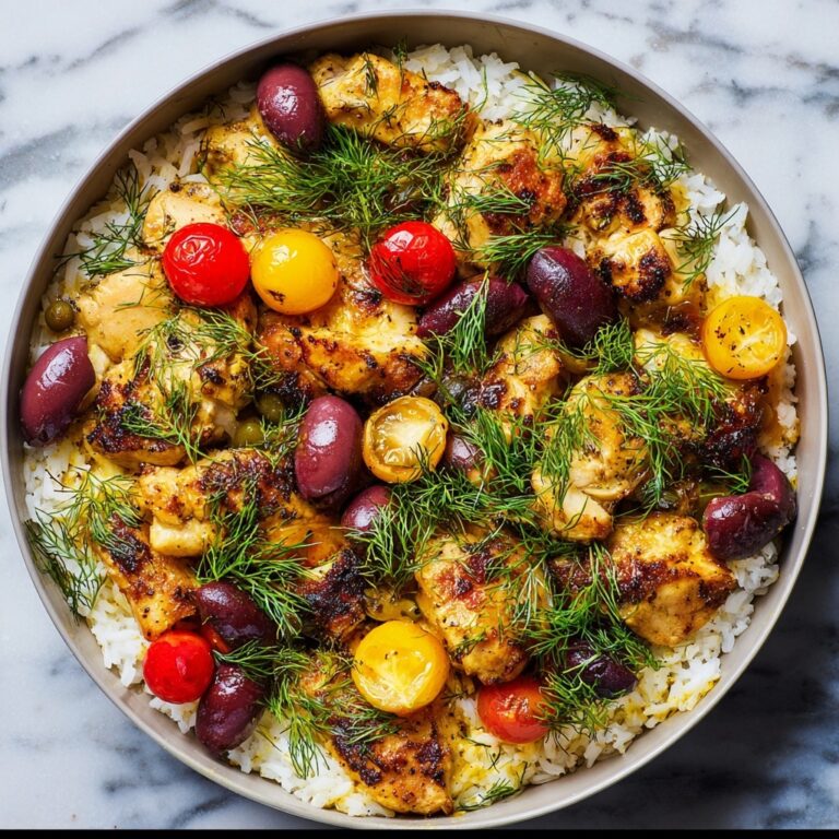 Mediterranean Chicken Rice Skillet Recipe