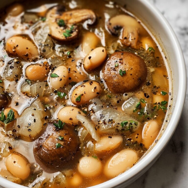 Earthy Mushroom and White Bean Stew Recipe