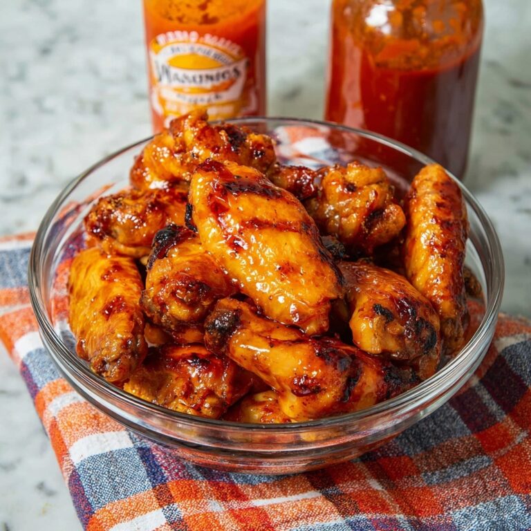 Bacon-Wrapped Chicken Wings with BBQ Hot Sauce Glaze Recipe