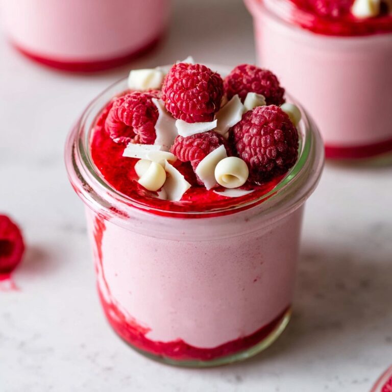Vegan Raspberry White Chocolate Mousse Recipe