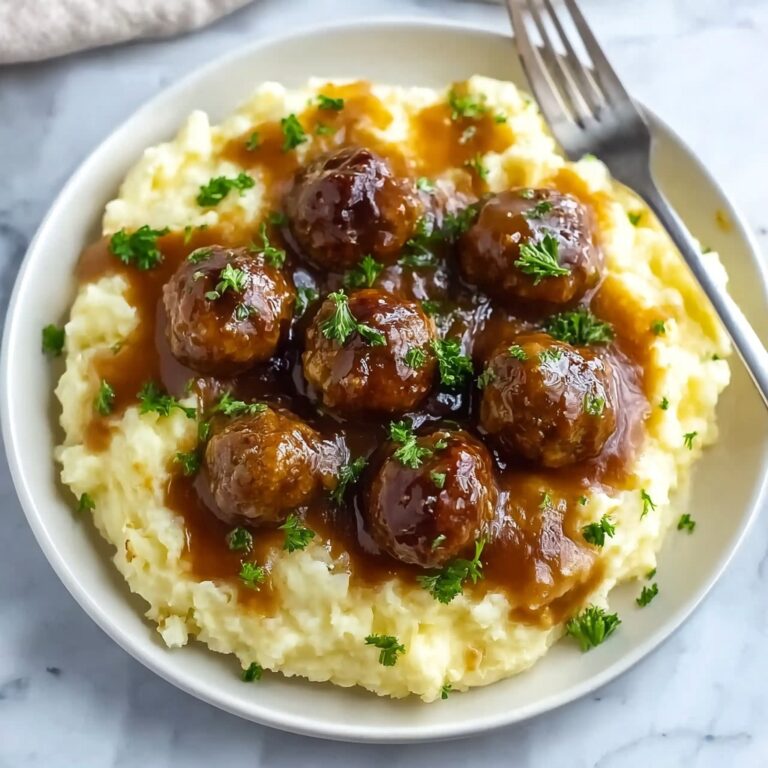 Slow Cooker Salisbury Steak Meatballs Recipe