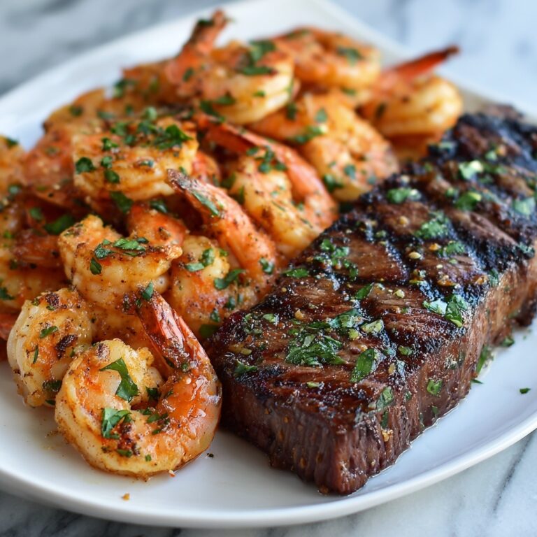 Garlic Butter Grilled Steak and Shrimp Recipe